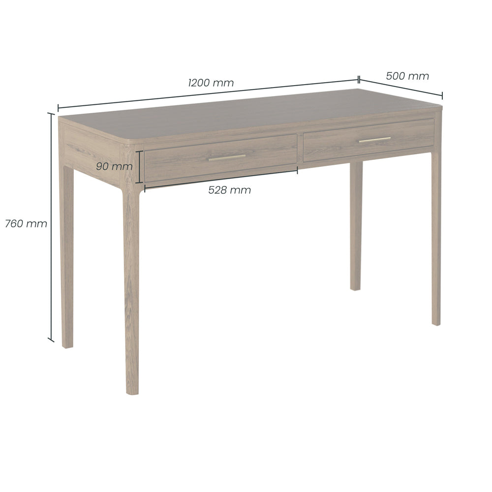 Product photograph of Di Designs Abberley Desk - Brown from Olivia's.