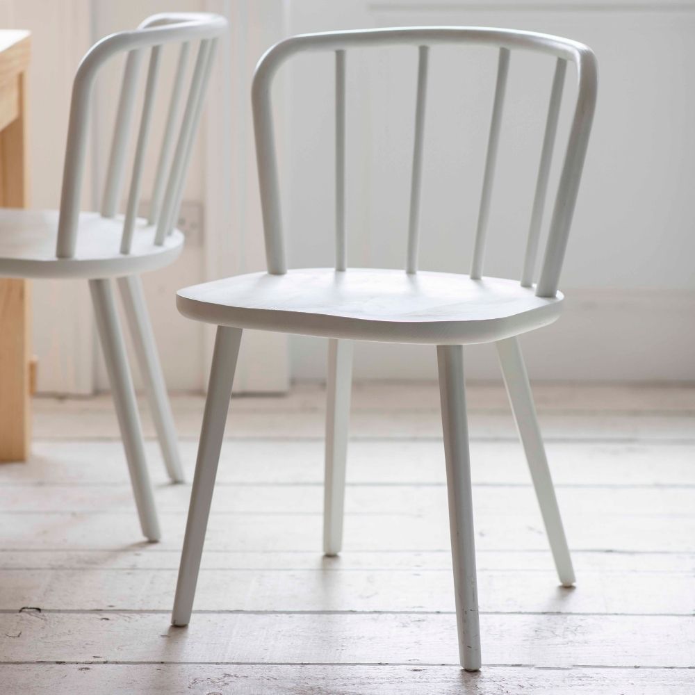 Garden Trading Pair Of Uley Chairs In Lily White