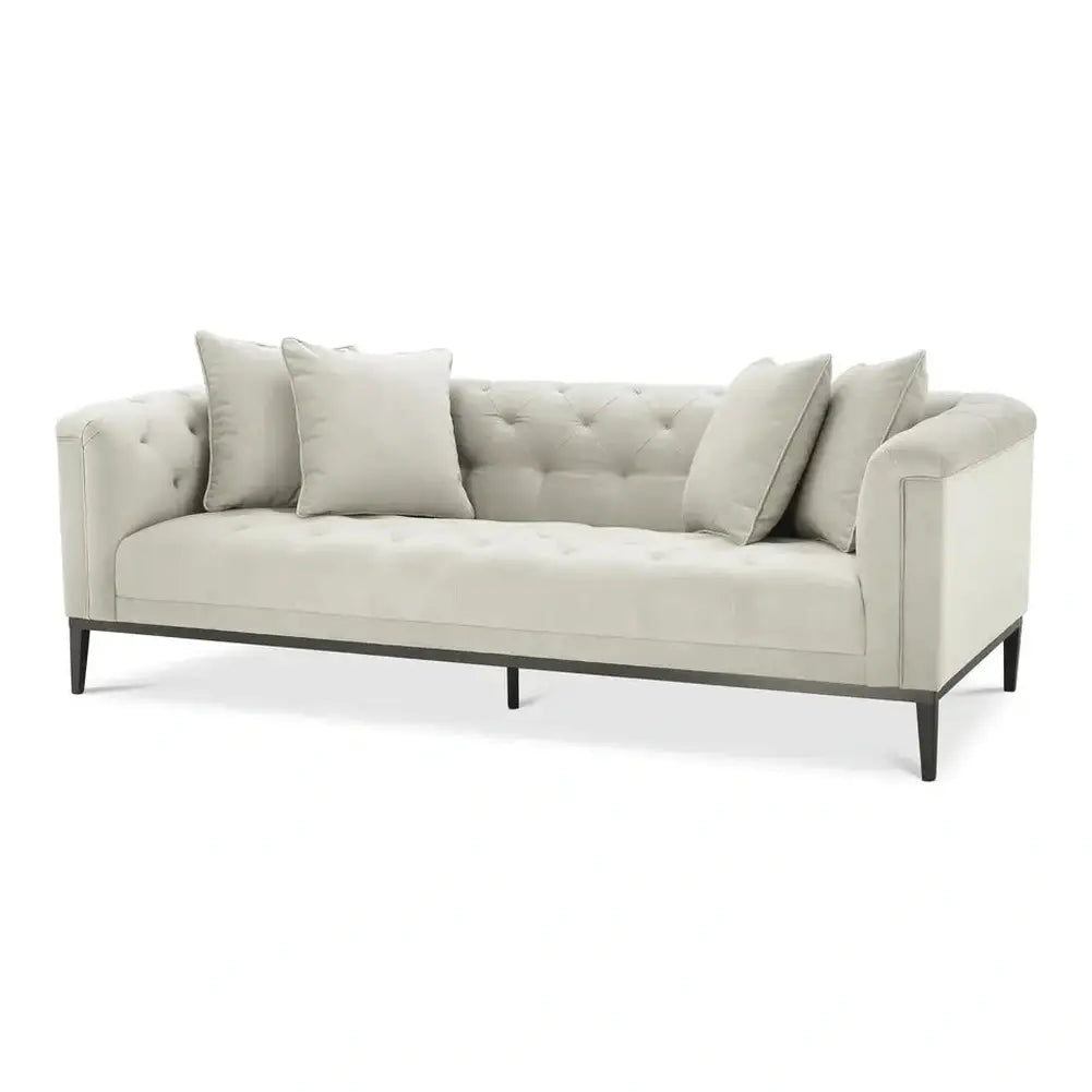 Product photograph of Eichholtz Cesare Sofa In Pebble Grey from Olivia's