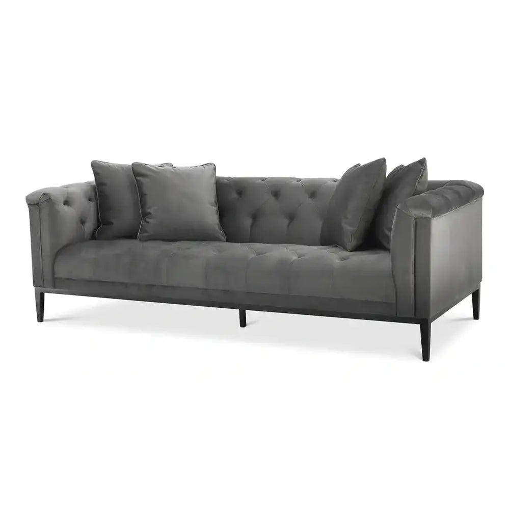 Product photograph of Eichholtz Cesare Sofa In Granite Grey from Olivia's