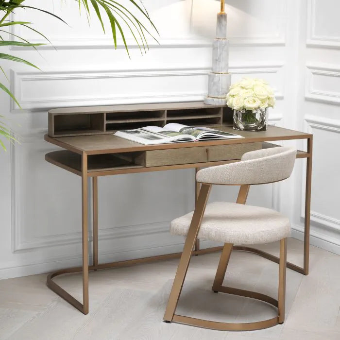 Product photograph of Eichholtz Highland Desk In Washed Oak Veneer from Olivia's.