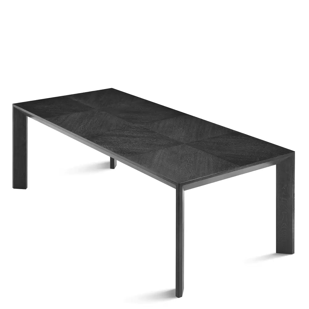 Product photograph of Eichholtz Tremont Dining Table In Charcoal Grey Oak Veneer from Olivia's