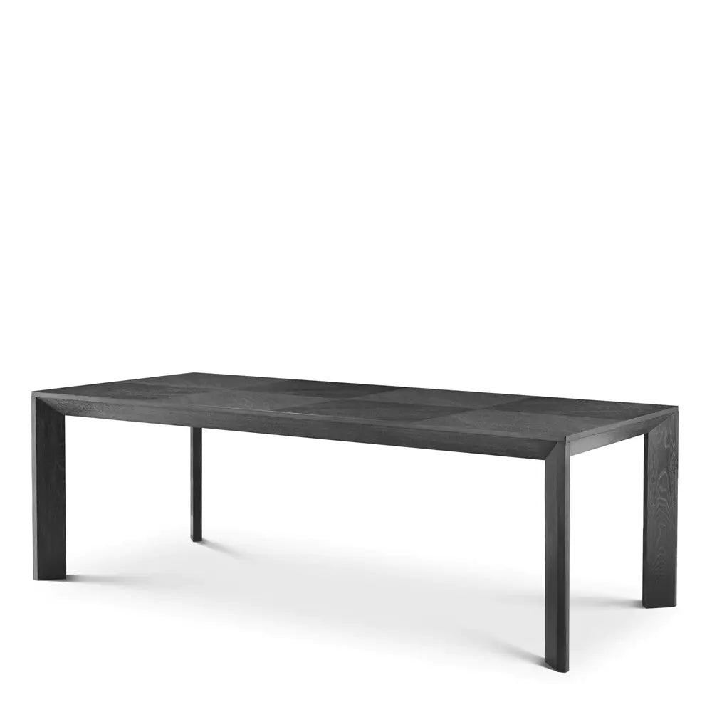 Product photograph of Eichholtz Tremont Dining Table In Charcoal Grey Oak Veneer from Olivia's.