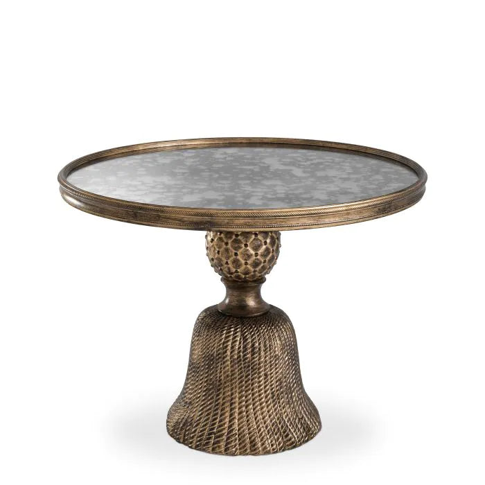 Eichholtz Fiocchi Side Table In Antique Gold Finish Small