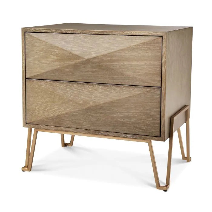 Product photograph of Eichholtz Highland Bedside Table In Washed Oak Veneer from Olivia's