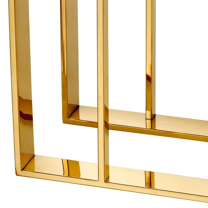 Product photograph of Eichholtz Pierre Side Table In Gold Finish from Olivia's.
