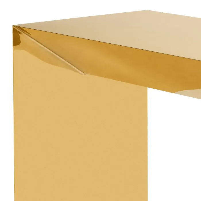 Product photograph of Eichholtz Carlow Console Table In Gold Finish from Olivia's.