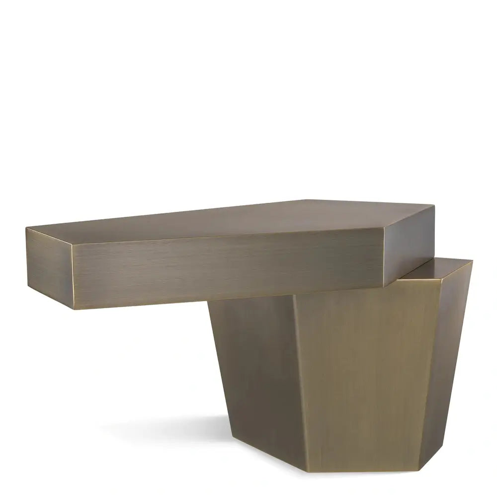 Product photograph of Eichholtz Calabasas Coffee Table In Brushed Brass Finish Small from Olivia's