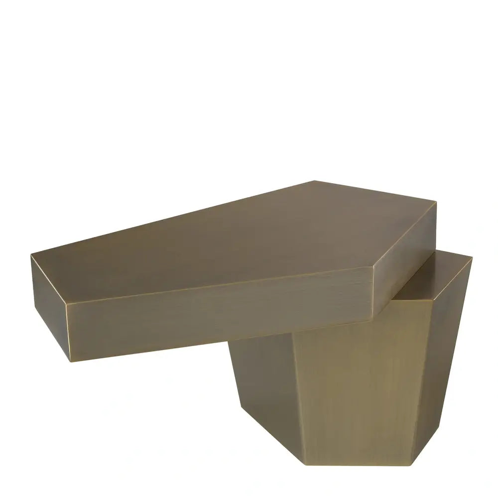 Product photograph of Eichholtz Calabasas Coffee Table In Brushed Brass Finish Small from Olivia's.