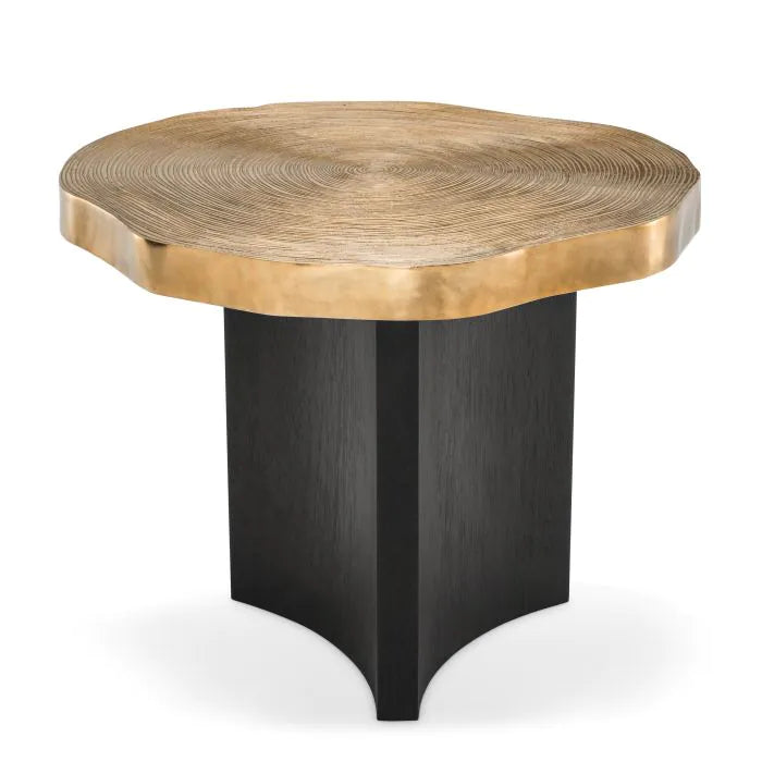 Product photograph of Eichholtz Thousand Oaks Side Table In Brass Finish from Olivia's