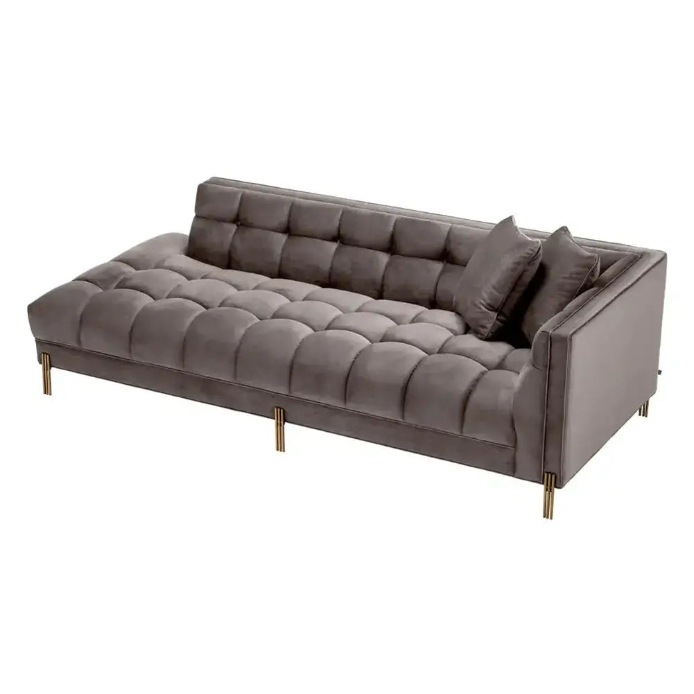 Product photograph of Eichholtz Lounge Sienna Right Sofa In Savona Grey Velvet from Olivia's.