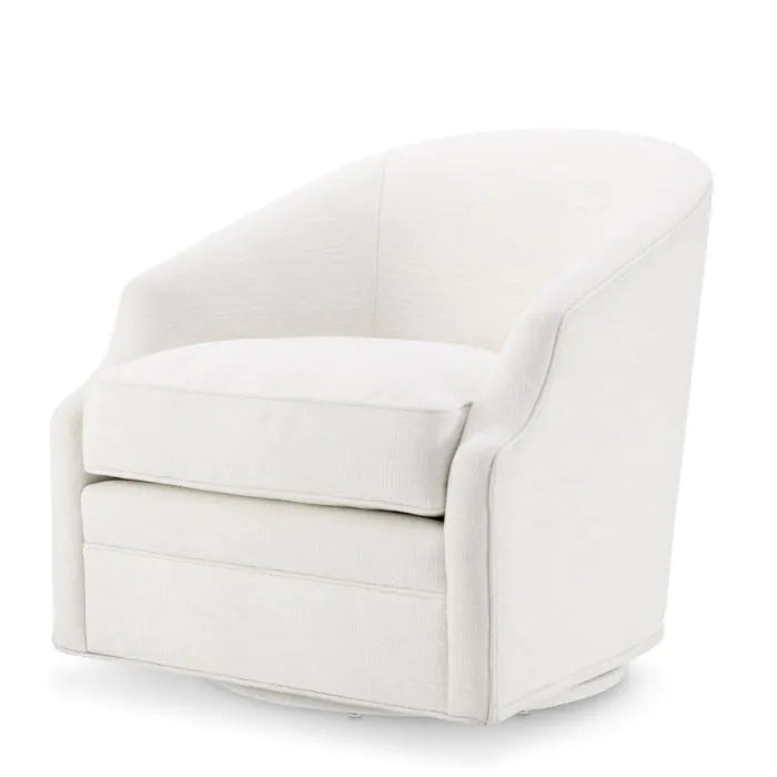 Eichholtz Gustav Swivel Chair In Avalon White