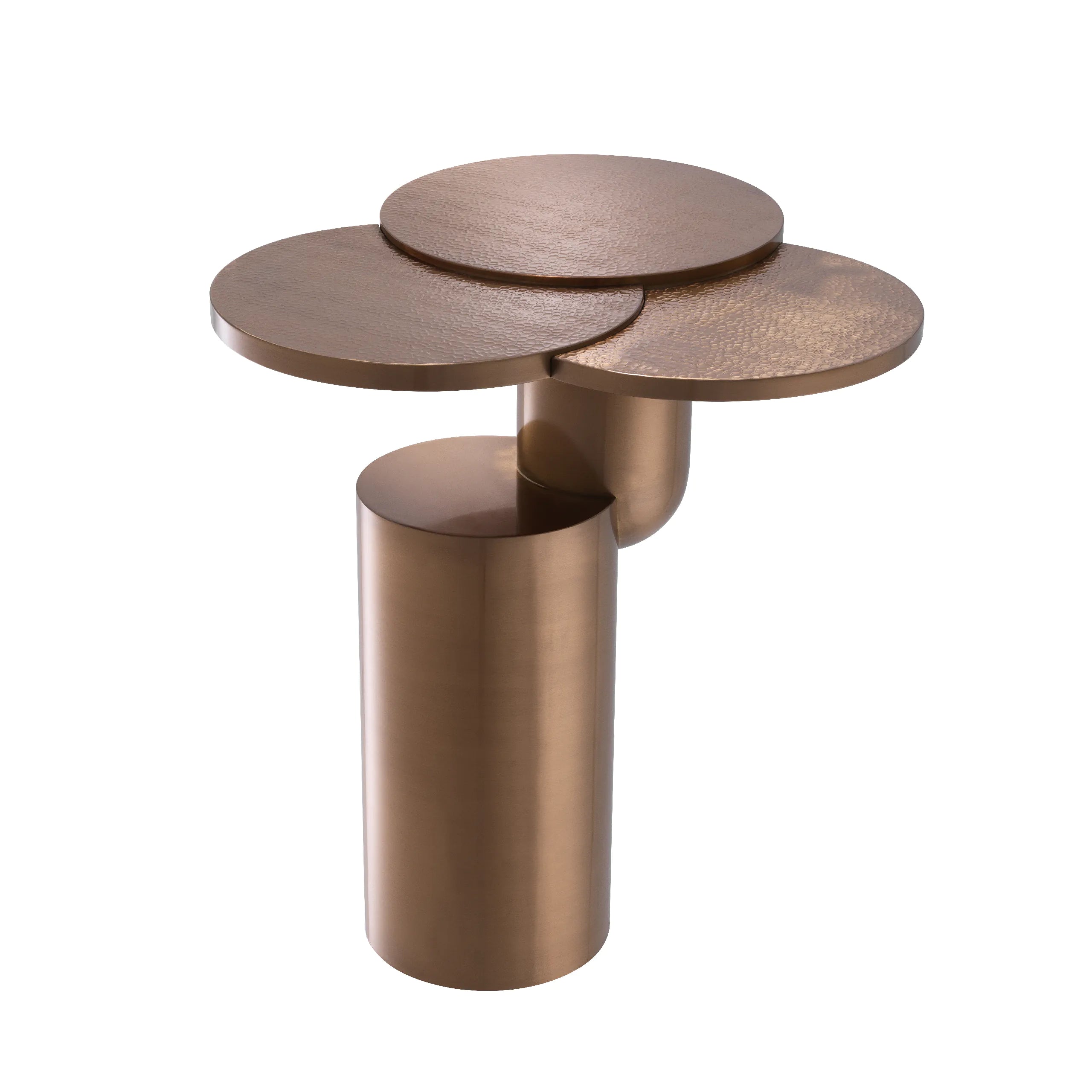 Eichholtz Armstrong Side Table In Brushed Copper Finish