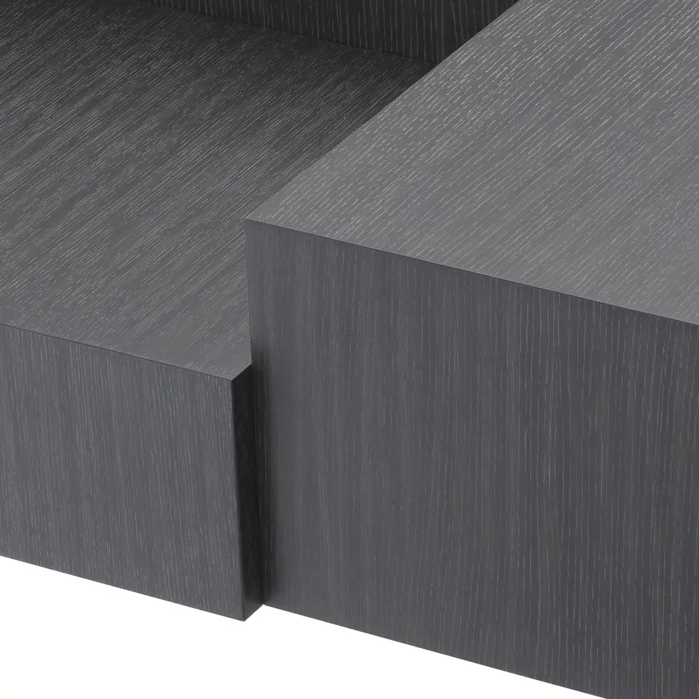 Product photograph of Eichholtz Nerone Coffee Table In Charcoal Grey Oak Veneer from Olivia's.