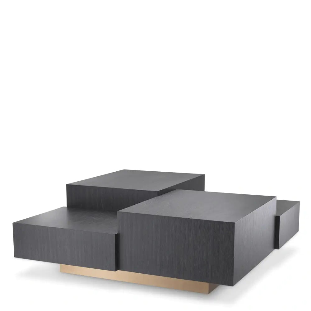 Product photograph of Eichholtz Nerone Coffee Table In Charcoal Grey Oak Veneer from Olivia's