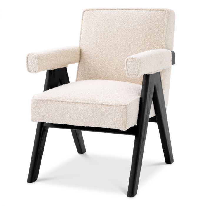 Eichholtz Greta Dining Chair In Boucl Cream