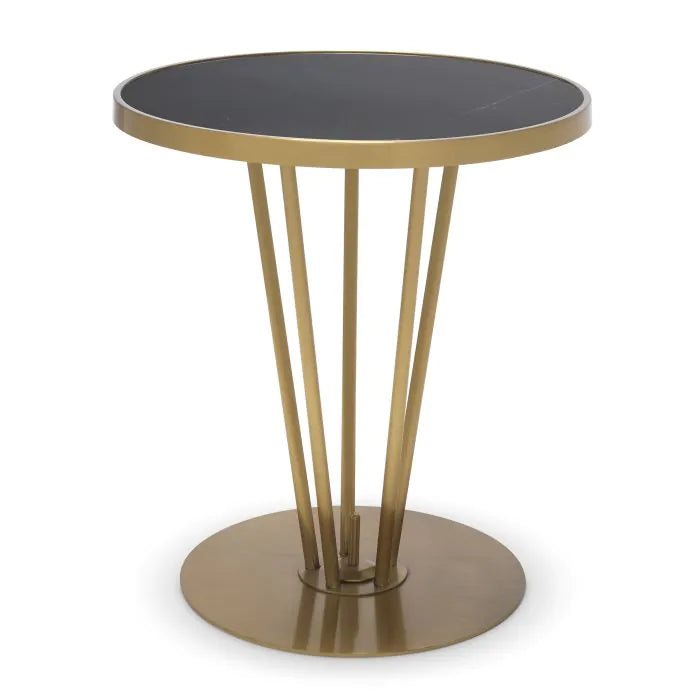 Product photograph of Eichholtz Horatio Side Table In Brushed Brass Finish from Olivia's