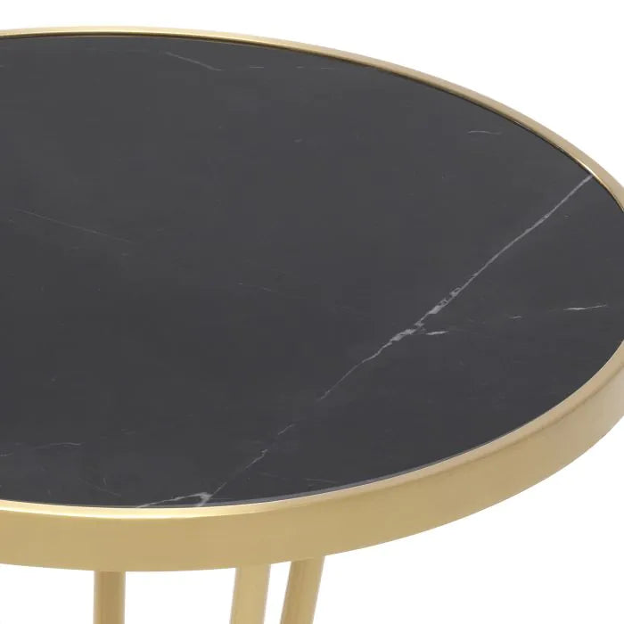 Product photograph of Eichholtz Horatio Side Table In Brushed Brass Finish from Olivia's.