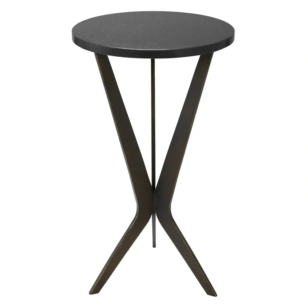Product photograph of Eichholtz Malone Side Table In Bronze Finish Granite Top from Olivia's