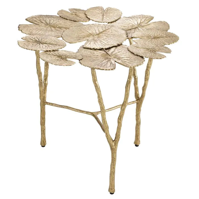Product photograph of Eichholtz Tropicale Side Table In Polished Brass from Olivia's.