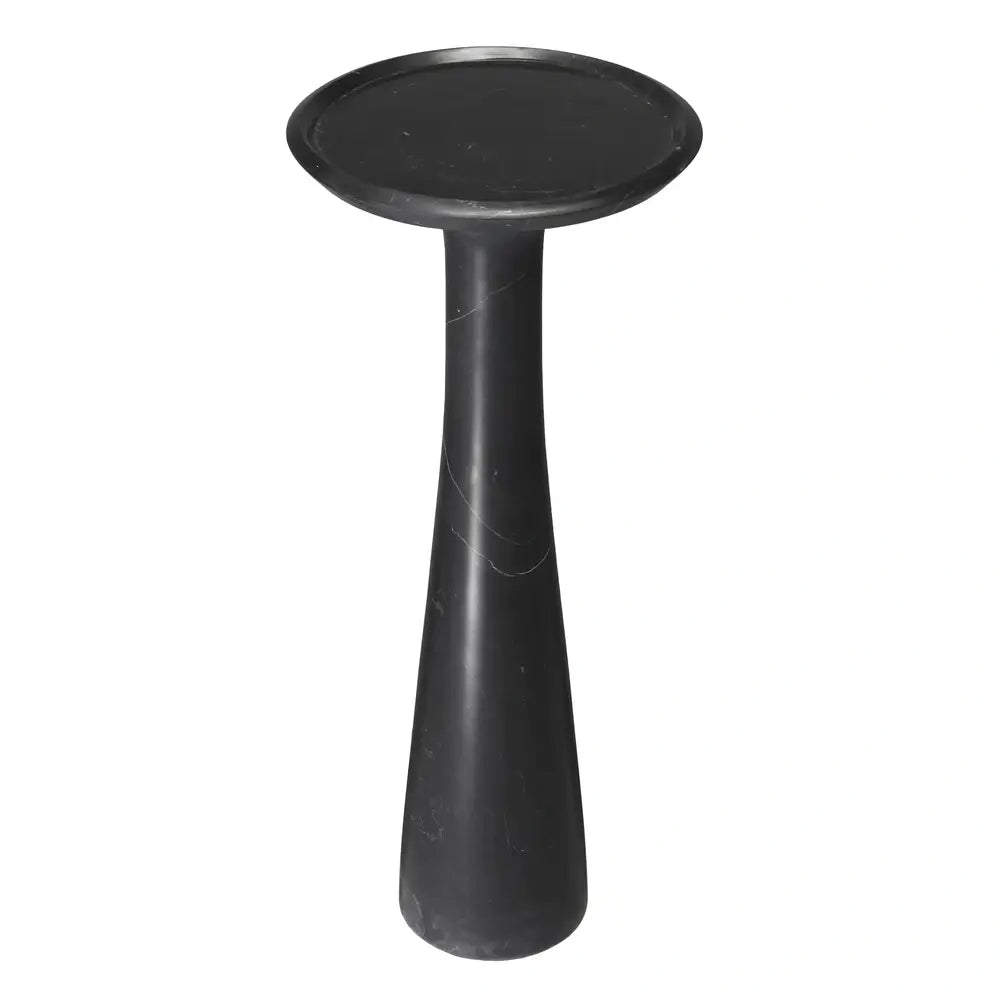 Product photograph of Eichholtz Pompano High Side Table In Honed Black Marble from Olivia's.