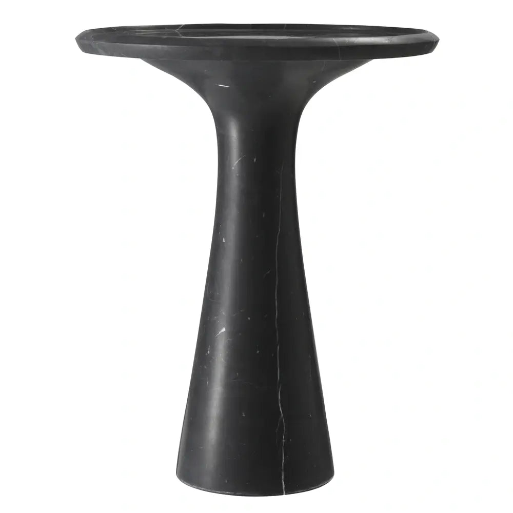 Product photograph of Eichholtz Pompano Low Side Table In Honed Black Marble from Olivia's.