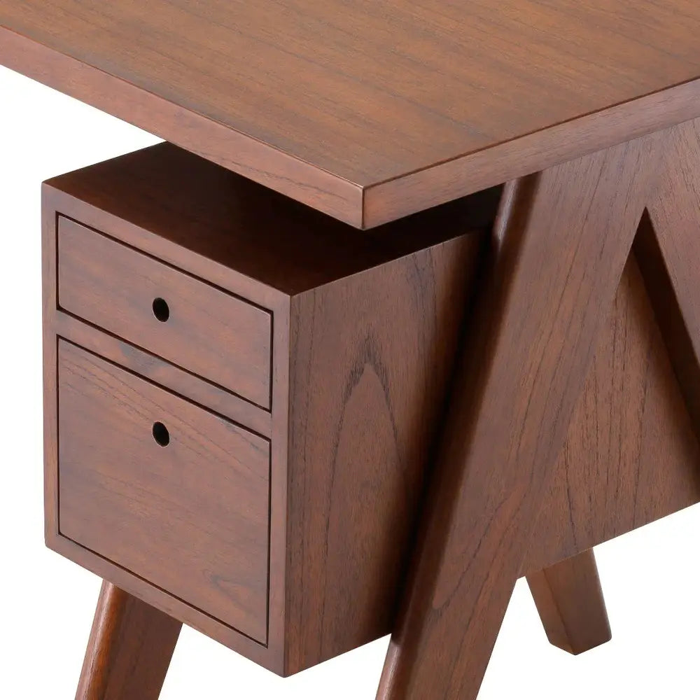 Product photograph of Eichholtz Jullien Desk In Classic Brown from Olivia's.