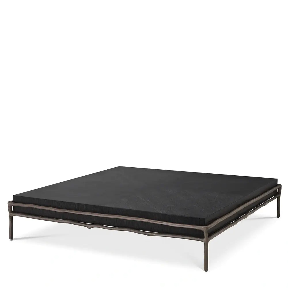 Eichholtz Premier Coffee Table In Charcoal Grey Oak Veneer