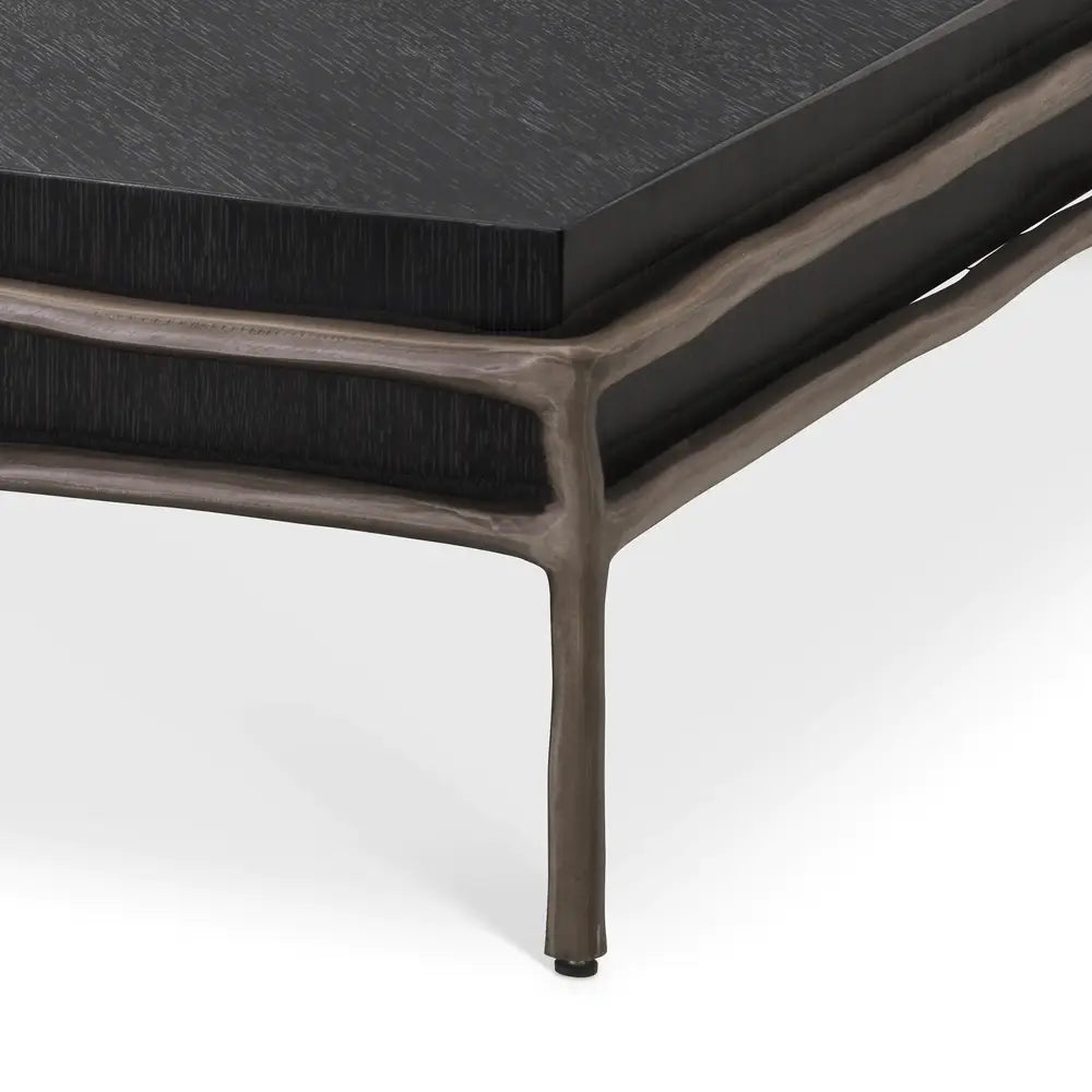 Product photograph of Eichholtz Premier Coffee Table In Charcoal Grey Oak Veneer from Olivia's.