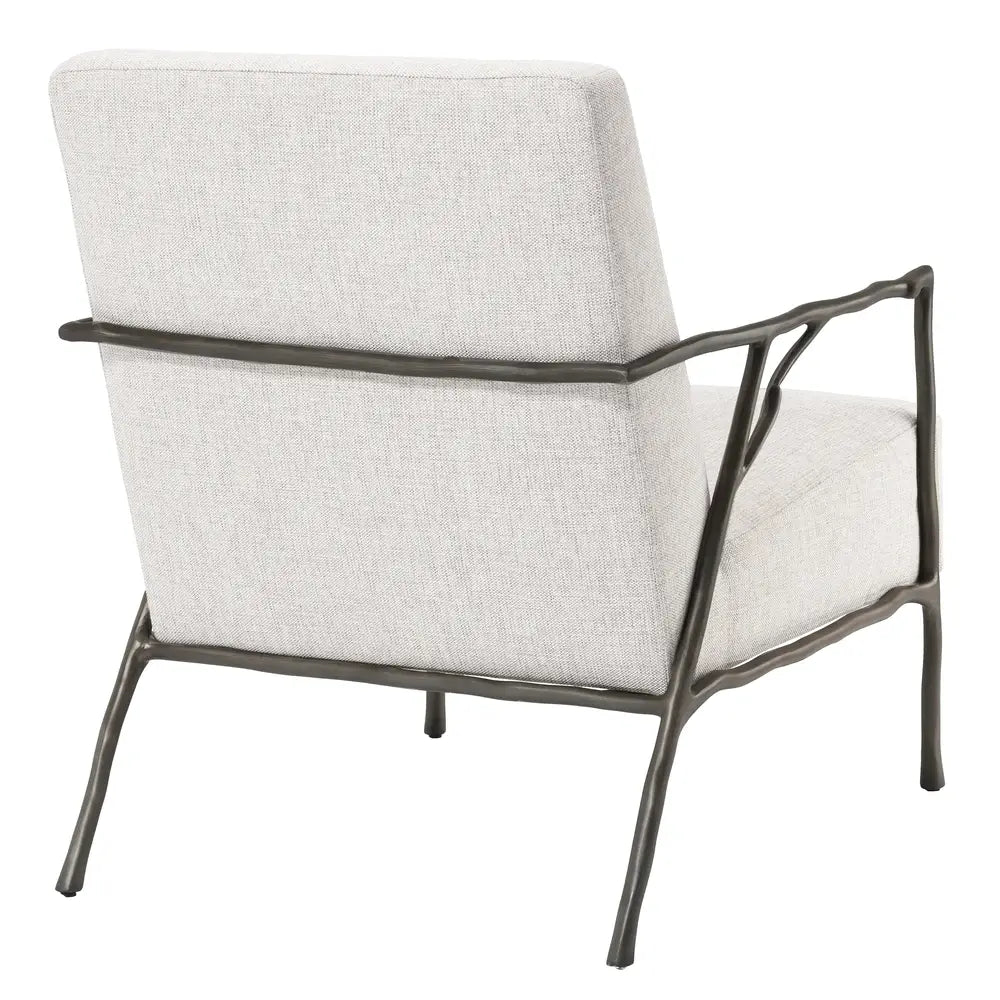 Product photograph of Eichholtz Antico Medium Chair In Bronze Finish Loki Natural from Olivia's.