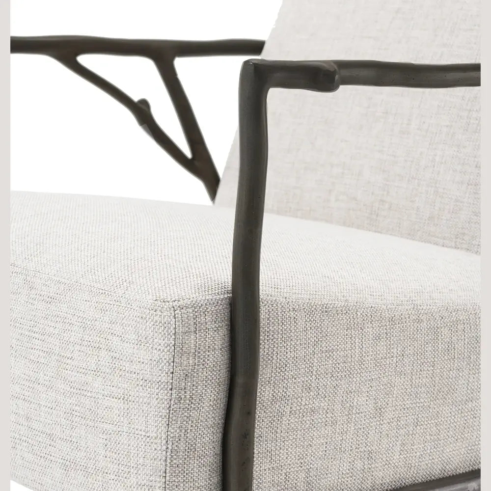 Product photograph of Eichholtz Antico Medium Chair In Bronze Finish Loki Natural from Olivia's.