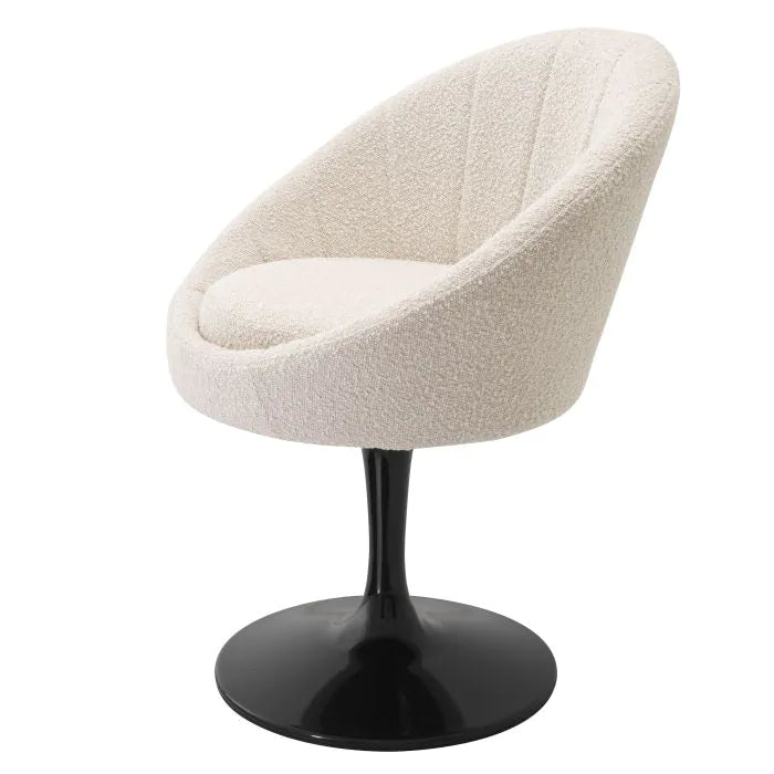 Eichholtz O'Neill Dining Chair in Bouclé Cream