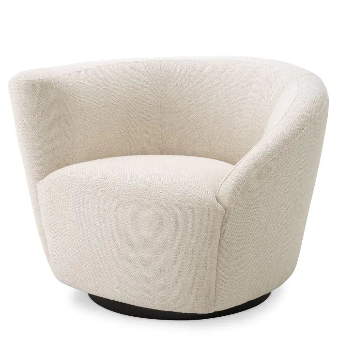 Product photograph of Eichholtz Colin Left Swivel Chair In Pausa Natural from Olivia's