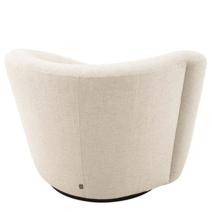 Product photograph of Eichholtz Colin Left Swivel Chair In Pausa Natural from Olivia's.