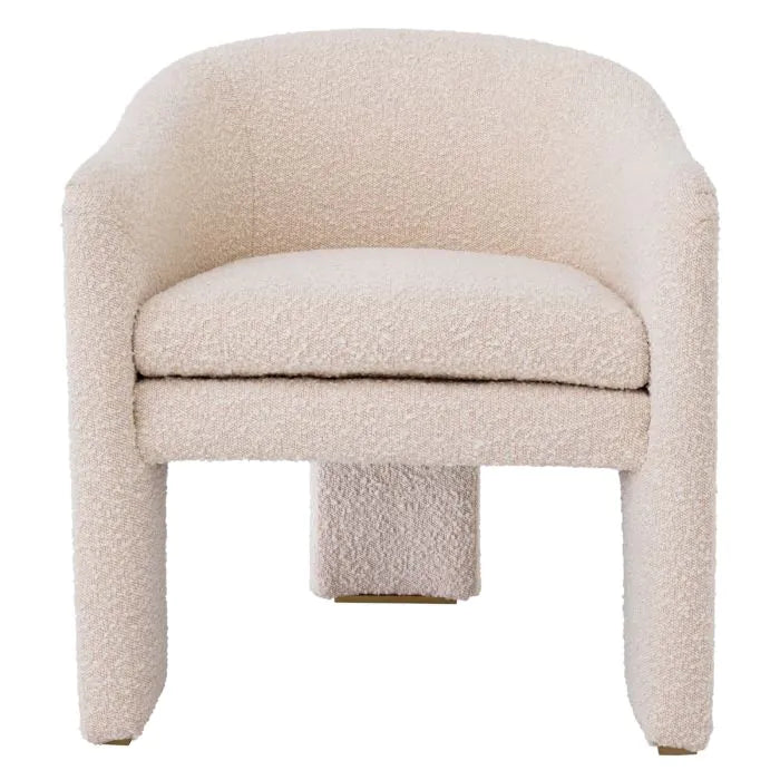 Product photograph of Eichholtz Pebbles Chair In Boucl Cream from Olivia's.