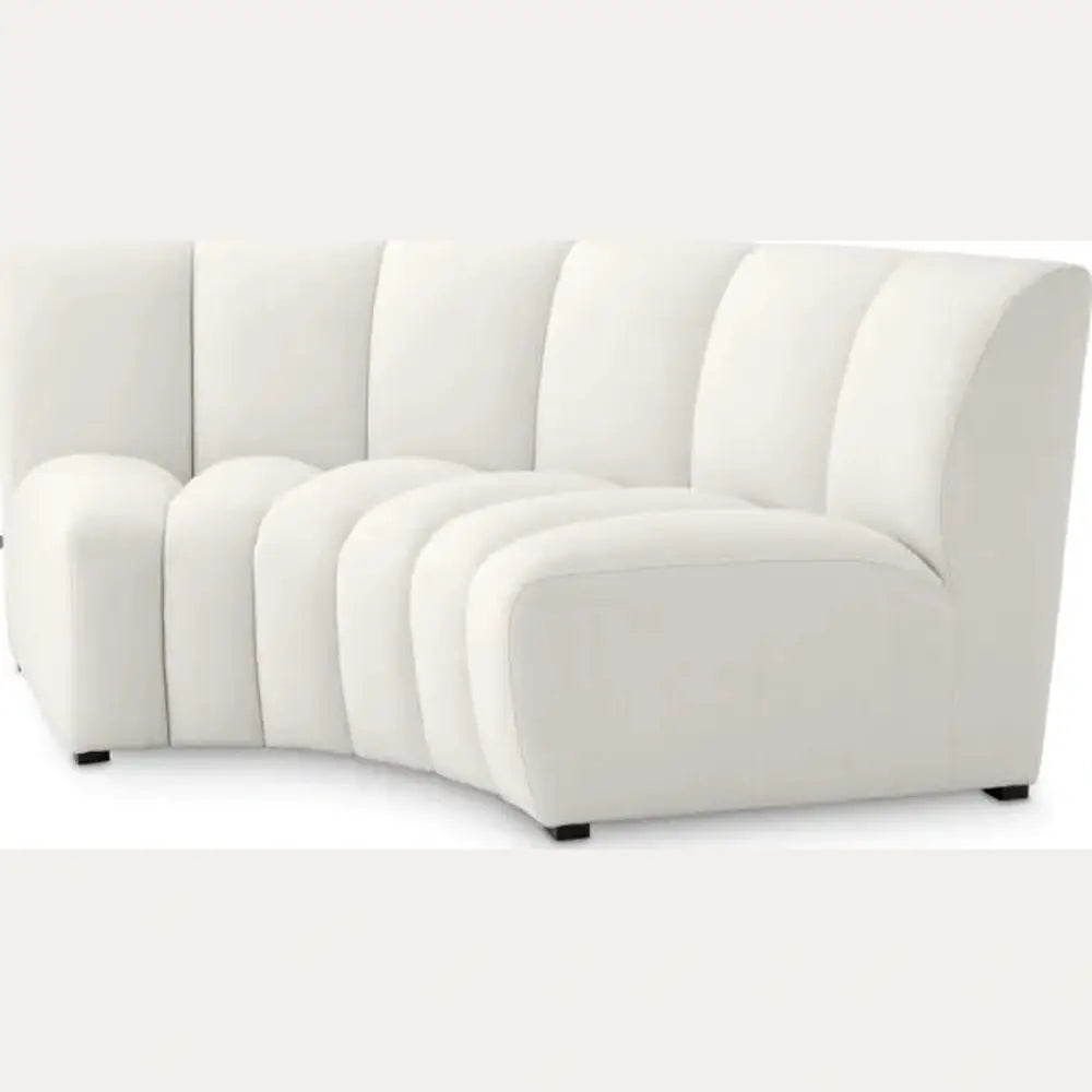 Product photograph of Eichholtz Lando Corner Sofa In Avalon White from Olivia's