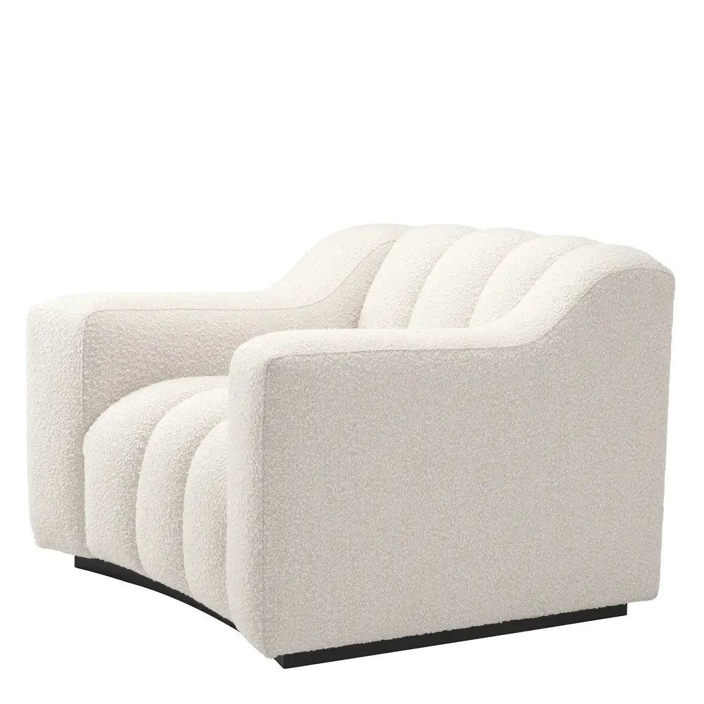 Product photograph of Eichholtz Kelly Chair In Boucl Cream from Olivia's.