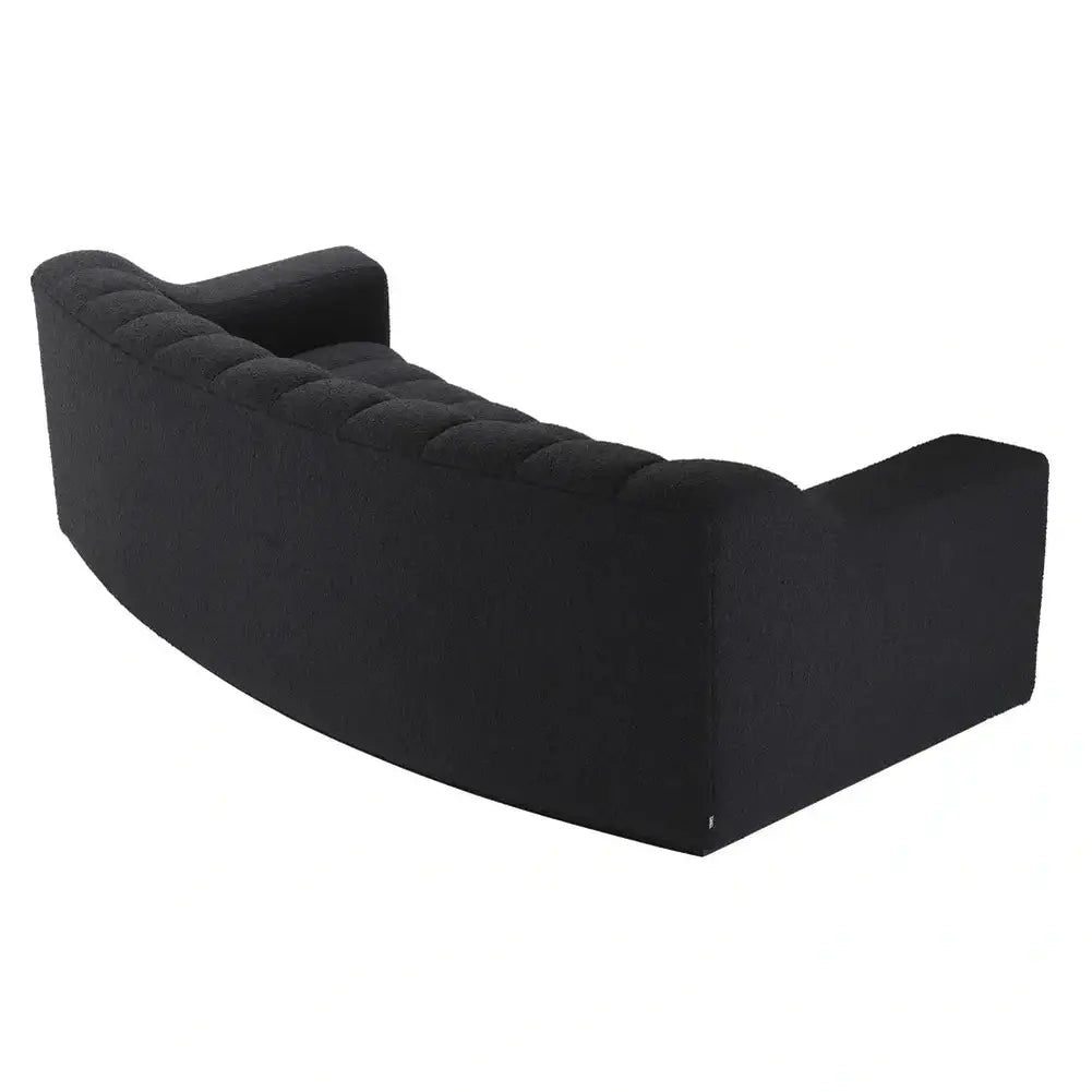 Product photograph of Eichholtz Kelly Small Sofa In Boucl Black from Olivia's.