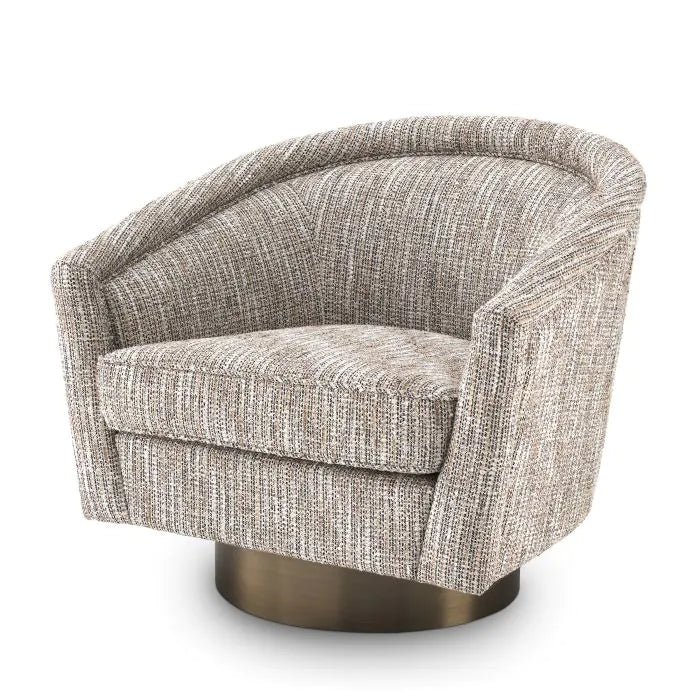 Eichholtz Catene Swivel Chair In Mademoiselle Beige