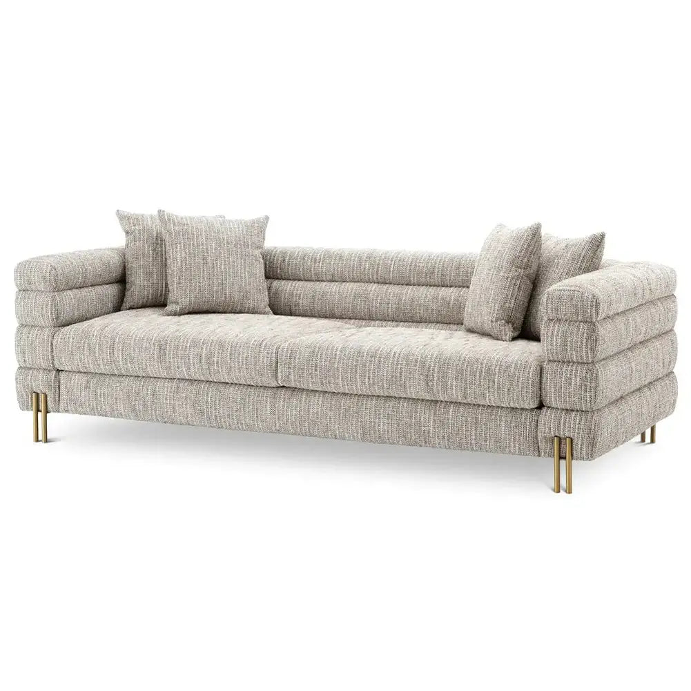 Product photograph of Eichholtz York Sofa In Mademoiselle Beige from Olivia's