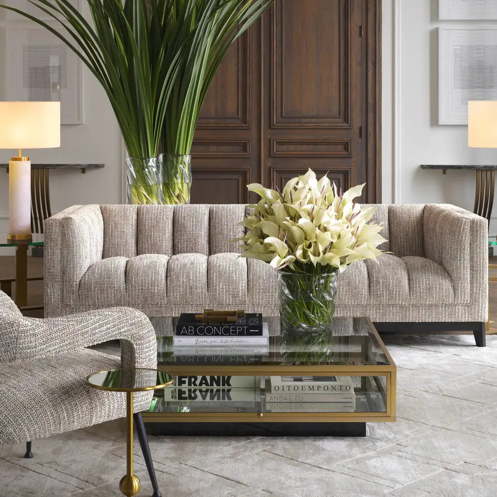 Product photograph of Eichholtz Ditmar Sofa In Mademoiselle Beige from Olivia's.