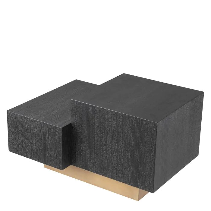 Product photograph of Eichholtz Nerone Side Table In Charcoal Grey Oak Veneer from Olivia's.