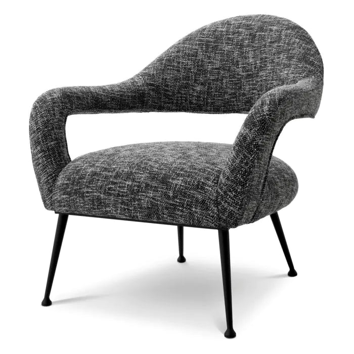 Product photograph of Eichholtz Lombardi Chair In Cambon Black from Olivia's