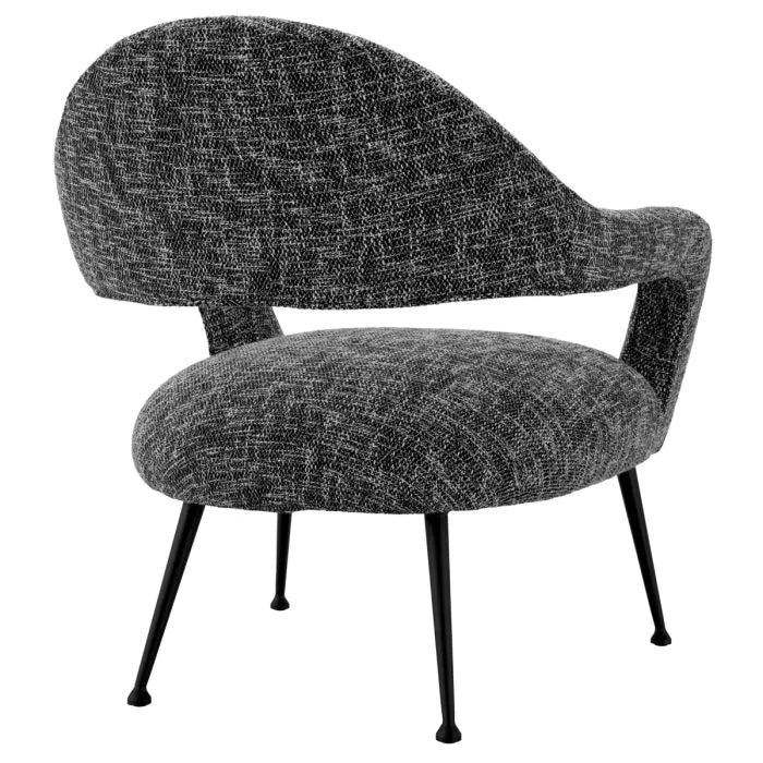 Product photograph of Eichholtz Lombardi Chair In Cambon Black from Olivia's.