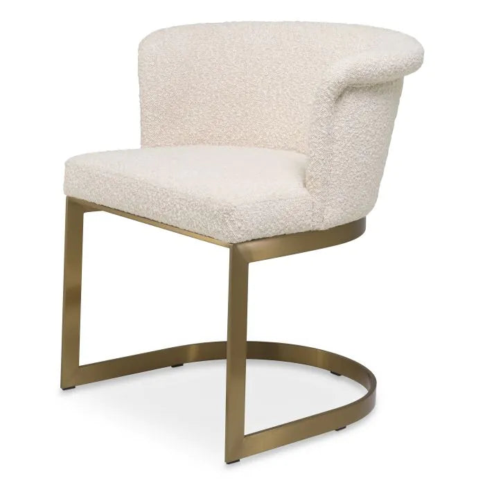 Eichholtz Bofinger Dining Chair In Boucl Cream