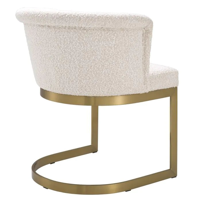 Product photograph of Eichholtz Bofinger Dining Chair In Boucl Cream from Olivia's.