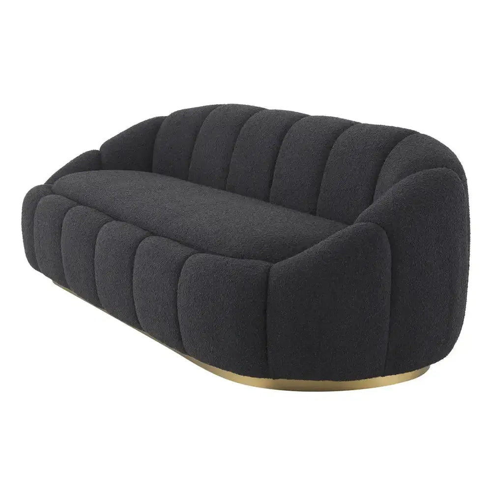 Product photograph of Eichholtz Inger Sofa In Boucl Black from Olivia's.