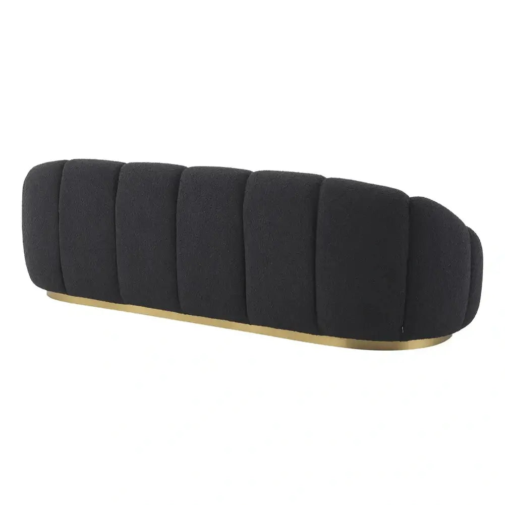 Product photograph of Eichholtz Inger Sofa In Boucl Black from Olivia's.