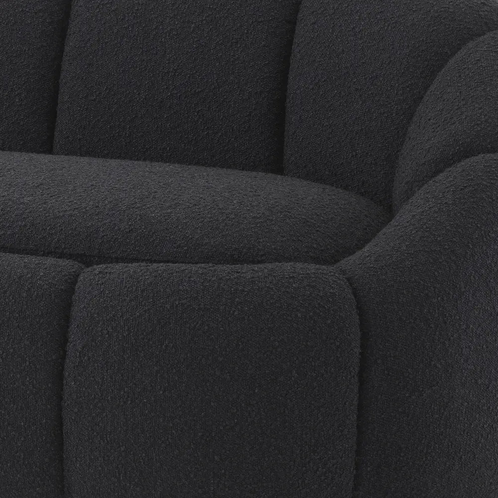 Product photograph of Eichholtz Inger Sofa In Boucl Black from Olivia's.