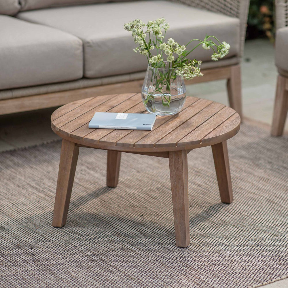 Product photograph of Garden Trading Durley Coffee Table Small Dark Natural from Olivia's.